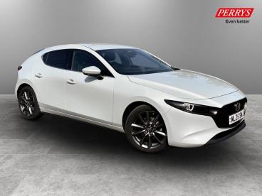 SPOTICAR Mazda 3 2.5 E-skyactiv-g Mhev Exclusive-line Euro 6 (s/s) Used Car - Saloon Petrol White - Canterbury - 1200612602_1