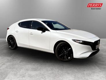 SPOTICAR Mazda 3 2.5 E-skyactiv-g Mhev Homura Auto Euro 6 (s/s) 5dr Used Car - Saloon Petrol White - Canterbury - 1200612608_1