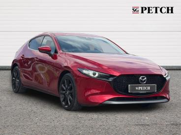 SPOTICAR Mazda 3 2.0 E-skyactiv-x Mhev Gt Sport Tech Edition Euro 6 Used Car - Saloon Petrol Red - Darlington - 1200615625_1