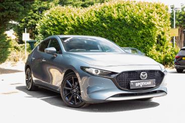 SPOTICAR Mazda 3 2.0 E-skyactiv-x Mhev Gt Sport Euro 6 (s/s) 5dr Used Car - Saloon Petrol Grey - Hinckley - 1200619703_1
