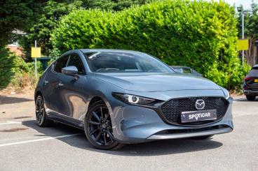 SPOTICAR Mazda 3 2.0 E-skyactiv-x Mhev Gt Sport Euro 6 (s/s) 5dr Used Car - Saloon Petrol Grey - Hinckley - 1200619703_5