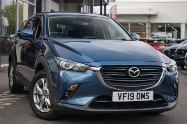 SPOTICAR Mazda Cx-3 2.0 Skyactiv-g Se-l Nav+ Euro 6 (s/s) 5dr Used Car - Suv Petrol Blue - Leamington - 1200639814_1
