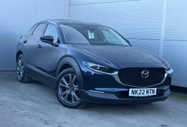 SPOTICAR Mazda Cx-30 2.0 E-skyactiv X Mhev Gt Sport Tech Euro 6 (s/s) 5 Used Car - Suv Petrol Blue - Darlington - 1200577691_1