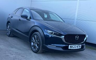 SPOTICAR Mazda Cx-30 2.0 E-skyactiv X Mhev Gt Sport Tech Euro 6 (s/s) 5 Used Car - Suv Petrol Blue - Darlington - 1200577691_5