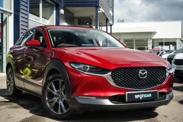 SPOTICAR Mazda Cx-30 2.0 E-skyactiv X Mhev Gt Sport Tech Edition Auto E Used Car - Suv Petrol Red - Leamington - 1200602688_1