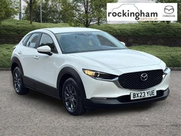 SPOTICAR Mazda Cx-30 2.0 E-skyactiv G Mhev Se-l Lux Euro 6 (s/s) 5dr Used Car - Suv Petrol White - Corby - 1200639952_1