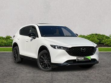 SPOTICAR Mazda Cx-5 2.0 E-skyactiv G Mhev Homura Auto Euro 6 (s/s) 5dr Used Car - Suv Petrol White - Ashford - 1200622942_1