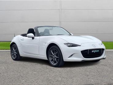 SPOTICAR Mazda Mx5 1.5 Skyactiv-g Se+ Euro 6 2dr Used Car - Saloon Petrol White - Selby - 1200554567_1
