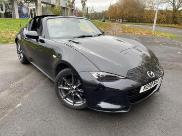 SPOTICAR Mazda Mx5 2.0 Skyactiv-g Sport Nav Euro 6 2dr Used Car - Saloon Petrol Black - Swansea - 1200556703_1