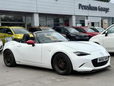 SPOTICAR Mazda Mx5 1.5 Skyactiv-g Icon Euro 6 2dr Used Car - Saloon Petrol White - Chippenham - 1200627380_1