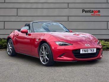SPOTICAR Mazda Mx5 2.0 Skyactiv-g Sport Nav Euro 6 2dr Used Car - Saloon Petrol Red - Nottingham - 1200633715_1