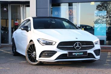 SPOTICAR Mercedes Cla 1.3 Cla180 Amg Line Night Edition (premium Plus) S Used Car - Estate Petrol White - Bulkington - 1200556812_1