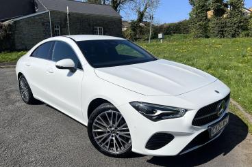 SPOTICAR Mercedes Cla 1.3 Cla180h Mhev Sport (executive) Coupe 7g-dct Eu Used Car - Saloon Hybrid White - Bridgend - 1200592371_1