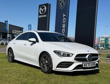 SPOTICAR Mercedes Cla 2.0 Cla220d Amg Line Coupe 8g-dct Euro 6 (s/s) 4dr Used Car - Saloon Diesel White - Darlington - 1200597273_5