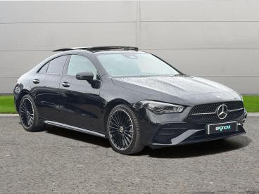 SPOTICAR Mercedes Cla 1.3 Cla180h Mhev Amg Line (premium Plus) Coupe 7g- Used Car - Saloon Hybrid Black - Selby - 1200626550_1