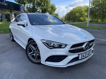 SPOTICAR Mercedes Cla 1.3 Cla200 Amg Line Coupe 7g-dct Euro 6 (s/s) 4dr Used Car - Saloon Petrol White - Swansea - 1200645057_1