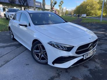 SPOTICAR Mercedes A Class Classe A 1.3 A180h Mhev Amg Line (executive) 7g-dct Euro 6 Used Car - Saloon Hybrid White - Swansea - 1200552919_1