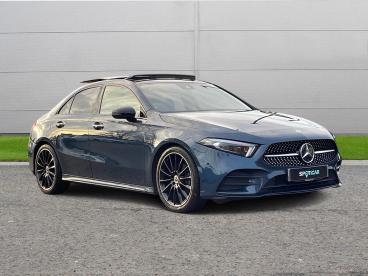 SPOTICAR Mercedes A Class Classe A 1.3 A200 Amg Line Night Edition (premium Plus) 7g- Used Car - Saloon Petrol Blue - Selby - 1200559589_1