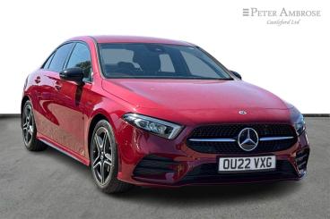 SPOTICAR Mercedes A Class Classe A 1.3 A180 Amg Line Edition (executive) 7g-dct Euro Used Car - Saloon Petrol Red - Castleford - 1200564887_1