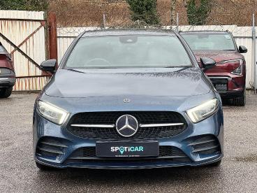 SPOTICAR Mercedes A Class Classe A 1.3 A180 Amg Line Edition (premium Plus) 7g-dct Eu Used Car - Saloon Petrol Blue - Pontypridd - 1200579160_2
