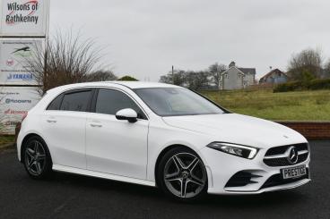 SPOTICAR Mercedes A Class Classe A 1.3 A180 Amg Line Euro 6 (s/s) 5dr Used Car - Saloon Petrol White - Ballymena County Antrim - 1200582383_1