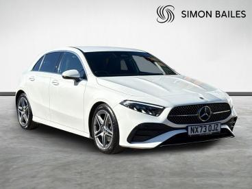 SPOTICAR Mercedes A Class Classe A 1.3 A200h Mhev Amg Line (executive) 7g-dct Euro 6 Used Car - Saloon Hybrid White - Guisborough - 1200585456_1