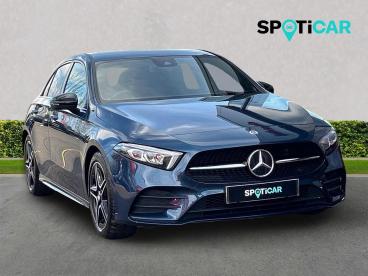 SPOTICAR Mercedes A Class Classe A 1.3 A180 Amg Line Edition (executive) 7g-dct Euro Used Car - Saloon Petrol Blue - Dumfries - 1200592931_1