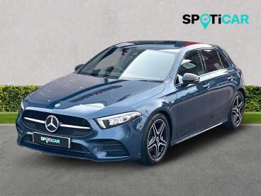 SPOTICAR Mercedes A Class Classe A 1.3 A180 Amg Line Edition (executive) 7g-dct Euro Used Car - Saloon Petrol Blue - Dumfries - 1200592931_4