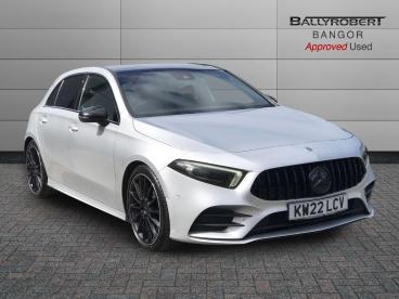 SPOTICAR Mercedes A Class Classe A 1.3 A180 Amg Line Night Edition (premium Plus) 7g- Used Car - Saloon Petrol Silver - Bangor - 1200594896_1