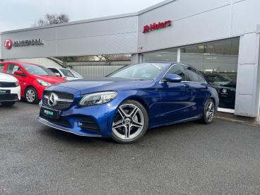 SPOTICAR Mercedes C Class Classe C 1.5 C200 Mhev Eq Boost Amg Line (premium) G-tronic Used Car - Saloon Petrol Blue - Malton - 1200561756_1