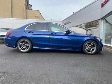 SPOTICAR Mercedes C Class Classe C 1.5 C200 Mhev Eq Boost Amg Line (premium) G-tronic Used Car - Saloon Petrol Blue - Malton - 1200561756_3
