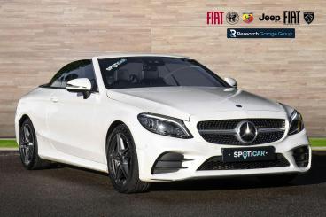 SPOTICAR Mercedes C Class Classe C 2.0 C220d Amg Line (premium) Cabriolet G-tronic+ E Used Car - Saloon Diesel White - Hinckley - 1200564035_1