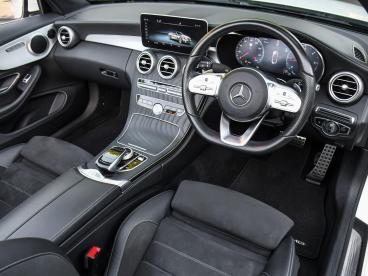 SPOTICAR Mercedes C Class Classe C 2.0 C220d Amg Line (premium) Cabriolet G-tronic+ E Used Car - Saloon Diesel White - Hinckley - 1200564035_4