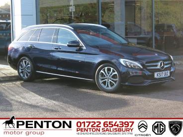 SPOTICAR Mercedes C Class Classe C 1.6 C200d Sport (premium) G-tronic+ Euro 6 (s/s) 5 Used Car - Estate Diesel Blue - Salisbury - 1200568693_1