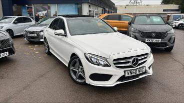 SPOTICAR Mercedes C Class Classe C 2.1 C220d Amg Line (premium Plus) G-tronic+ Euro 6 Used Car - Saloon Diesel White - Bulkington - 1200569851_1