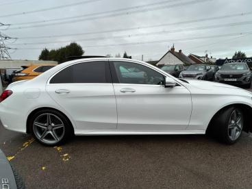SPOTICAR Mercedes C Class Classe C 2.1 C220d Amg Line (premium Plus) G-tronic+ Euro 6 Used Car - Saloon Diesel White - Bulkington - 1200569851_2