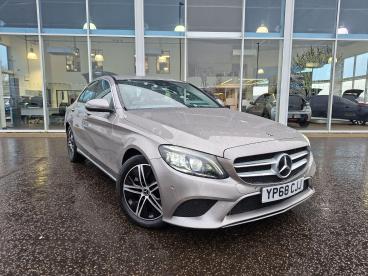 SPOTICAR Mercedes C Class Classe C 1.5 C200 Mhev Eq Boost Sport (premium) G-tronic+ E Used Car - Saloon Petrol Silver - Boston - 1200571232_1