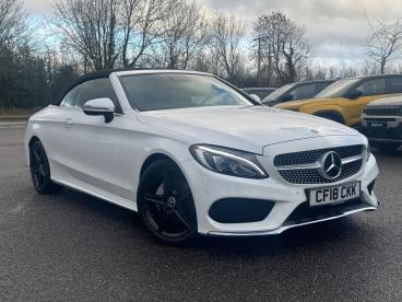 SPOTICAR Mercedes C Class Classe C 2.0 C200 Amg Line Cabriolet G-tronic+ Euro 6 (s/s) Used Car - Saloon Petrol White - Kidlington - 1200577478_1