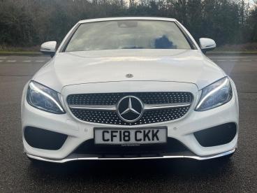 SPOTICAR Mercedes C Class Classe C 2.0 C200 Amg Line Cabriolet G-tronic+ Euro 6 (s/s) Used Car - Saloon Petrol White - Kidlington - 1200577478_2