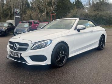 SPOTICAR Mercedes C Class Classe C 2.0 C200 Amg Line Cabriolet G-tronic+ Euro 6 (s/s) Used Car - Saloon Petrol White - Kidlington - 1200577478_3