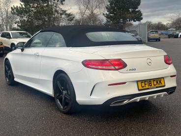 SPOTICAR Mercedes C Class Classe C 2.0 C200 Amg Line Cabriolet G-tronic+ Euro 6 (s/s) Used Car - Saloon Petrol White - Kidlington - 1200577478_4