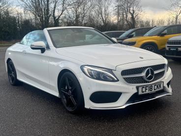 SPOTICAR Mercedes C Class Classe C 2.0 C200 Amg Line Cabriolet G-tronic+ Euro 6 (s/s) Used Car - Saloon Petrol White - Kidlington - 1200577478_5