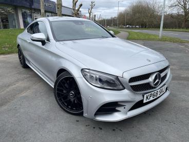SPOTICAR Mercedes C Class Classe C 2.0 C300d Amg Line (premium) G-tronic+ Euro 6 (s/s Used Car - Coupe Diesel Silver - Swansea - 1200584291_1