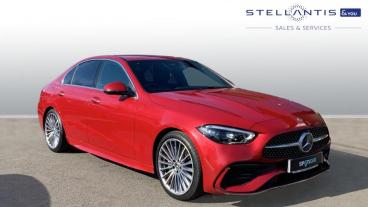 SPOTICAR Mercedes C Class Classe C 1.5 C200h Mhev Amg Line (premium) G-tronic+ Euro 6 Used Car - Saloon Hybrid Red - Sheffield - 1200592810_1