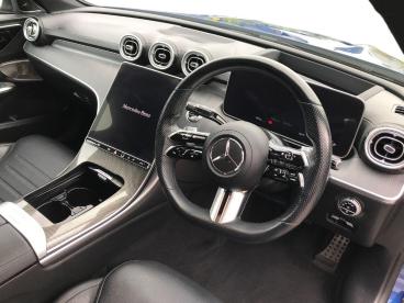 SPOTICAR Mercedes C Class Classe C 2.0 C300h Mhev Amg Line (premium Plus) G-tronic+ E Used Car - Saloon Hybrid Blue - Bangor - 1200595509_3