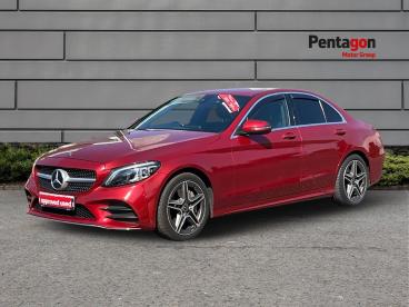 SPOTICAR Mercedes C Class Classe C 2.0 C300d Amg Line Edition (premium) G-tronic+ Eur Used Car - Saloon Diesel Red - Lincoln - 1200632331_3