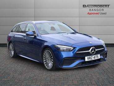 SPOTICAR Mercedes C Class Classe C 2.0 C220dh Mhev Amg Line (premium) G-tronic+ Euro Used Car - Estate Hybrid Blue - Bangor - 1200634659_1