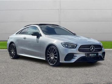 SPOTICAR Mercedes E Class Classe E 2.0 E300h Mhev Amg Line Night Edition (premium Plu Used Car - Coupe Hybrid Silver - Selby - 1200531086_1
