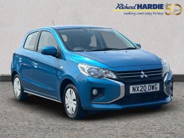 SPOTICAR Mitsubishi Mirage 1.2 Verve Euro 6 (s/s) 5dr Used Car - Saloon Petrol Blue - Wallsend - 1200530314_1