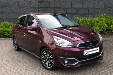 SPOTICAR Mitsubishi Mirage 1.2 Juro Euro 6 (s/s) 5dr Used Car - Saloon Petrol Purple - Rugby - 1200640290_1